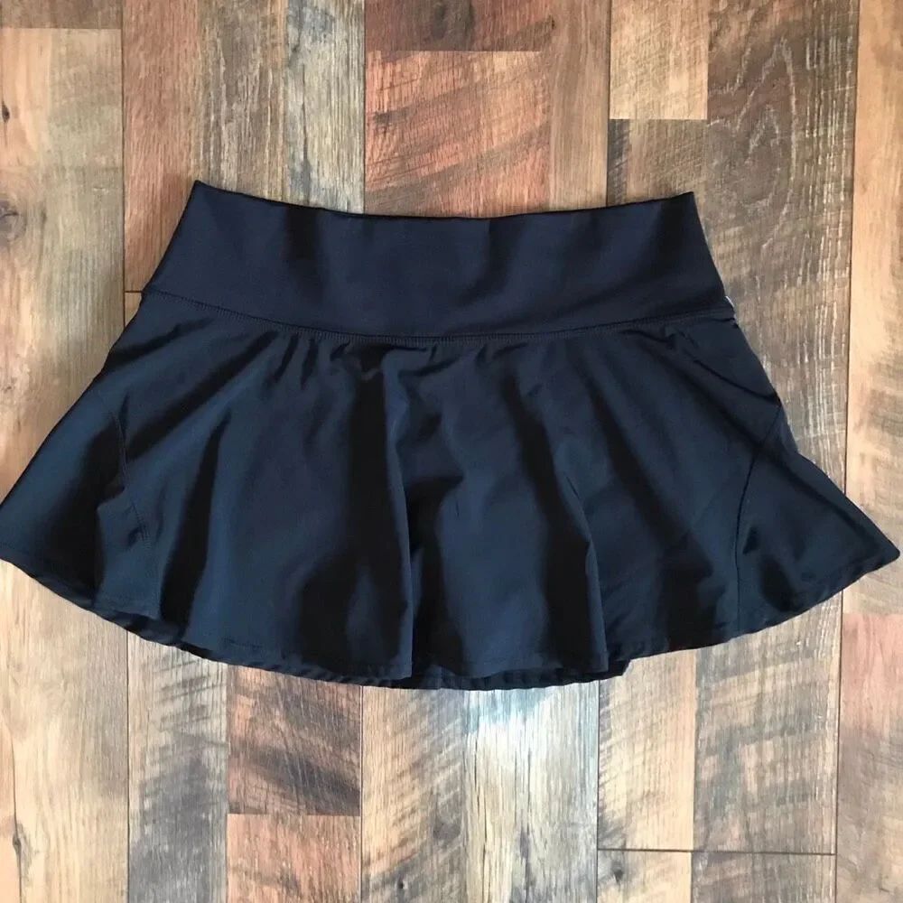 Buc-ees skort skirt shorts Size XL tennis pickleball Golf black beaver logo New